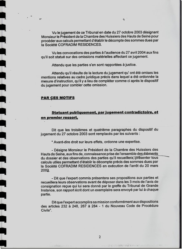PRERAPPORT DE Maître Marc BARONI Jugement en rectification d’erreur